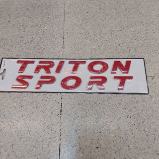 📌โลโก้ TRITON  SPORT สีแดง โลโก้ติดฝากระโปรงหน้ารถ