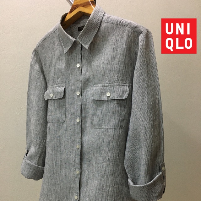 เสื้อเชิ้ต UNIQLO (Premium Linen) แท้💯