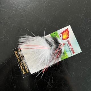 เหยื่อขน พร้อมเบ็ด เหยื่อฟลาย Cherry Bomb Slide Jig Minnow saltwater standard hook 3 g VP-0266