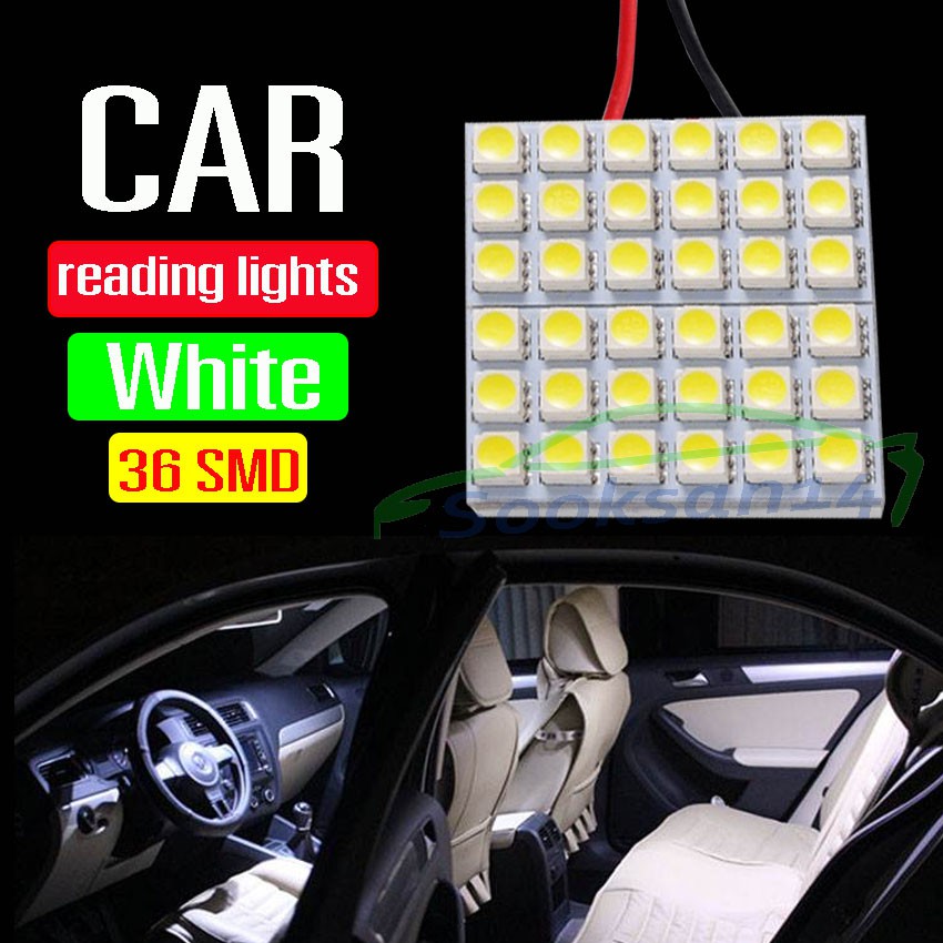 ไฟเพดานรถยนต์ LED 36Light (สีขาว)
