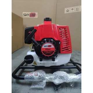 SKYLINE เครื่องขุดดินพร้อมโครง2ล้อ รุ่นกำลังแรง 63CC +ดอก8นิ้วรุ่นใหม่หัวนำเจาะใหญ่ สินค้าพร้อมส่งในไทย มีหน้าร้าน