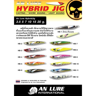 เหยื่อจิ๊ก Anlure Hybrid Jig 10 - 20 กรัม แถมตัวเบ็ด