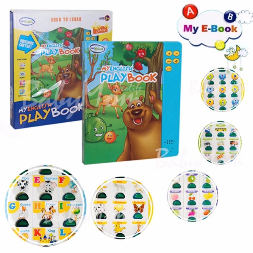 หนังสือเด็ก BabyMom Neolife - Ebook Playbook หนังสือพูดได้ สอนภาษา ไทย-อังกฤษ พร้อมคำศัพท์ สะกด หนัง