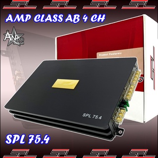 เพาเวอร์แอมป์ติดรถยนต์ CLASS AB 4 ชาแนล SPL 75.4