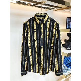 เสื้อเชิ้ต เวอซาเช MEDUSA TAG SILK SHIRT ถ่ายสดจากสินค้าจริง Size XL - 3XL