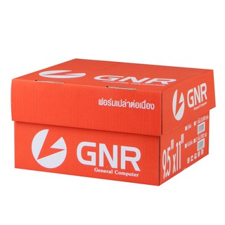 กระดาษต่อเนื่องเคมี ไม่มีเส้น 9.5x11" (4ชั้น) GNR Continuous Chemical Paper, No lines 9.5x11 "(4 layers) GNR