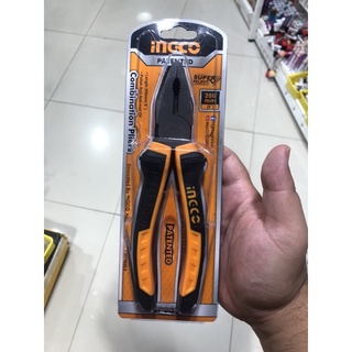 INGCO คีมปากจิ้งจก 8 นิ้ว อย่างดี ไม่เป็นสนิม เครื่องมือช่าง คีม combination pliers