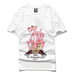 เสื้อยืดแฟชั่น ผ้าฝ้ายพิมพ์ลาย สีขาว /size M