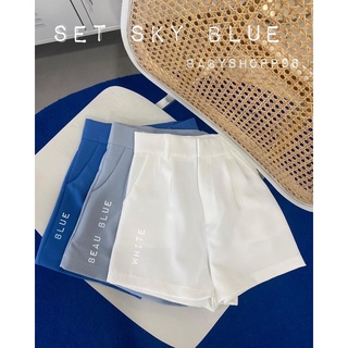 Sz SS-S-M ราคา250฿ KENNY BASIC SHORT 🪵🧵 กางเกงขาสั้นเอวสูงดีเทลแต่งด้วย กระเป๋าจริง2ข้าง ตัดเย็บจากช่างฝีมือระดับประเทศ