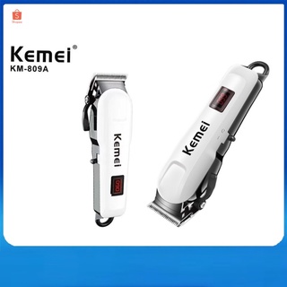 🔥พร้อมส่ง🔥KEMEI KM-809A แบตเตอเลี่ยนตัดผม ปัตตาเลี่ยนตัดผม แบตเตอเลี่ยนไร้สาย