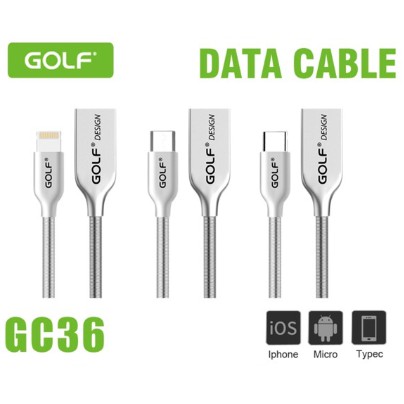 สายชาร์จไอโฟนแท้ Golf GC-36 Iphoneชาร์จไวสายสปริงขาดอยากทนทานหน้าปี