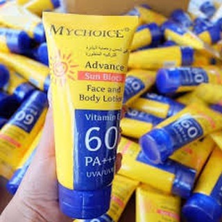 !!ของแท้!! กันแดดมายช้อยส์ SPF 60 PA+++ My Choice Sun Block ไม่วอก ไม่เทา