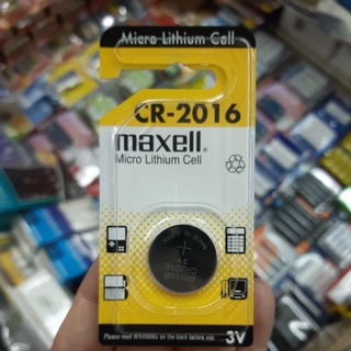 (แพคเดี่ยว) ถ่านกระดุม Maxell CR2016 3V จำนวน1ก้อน ของใหม่ ของแท้