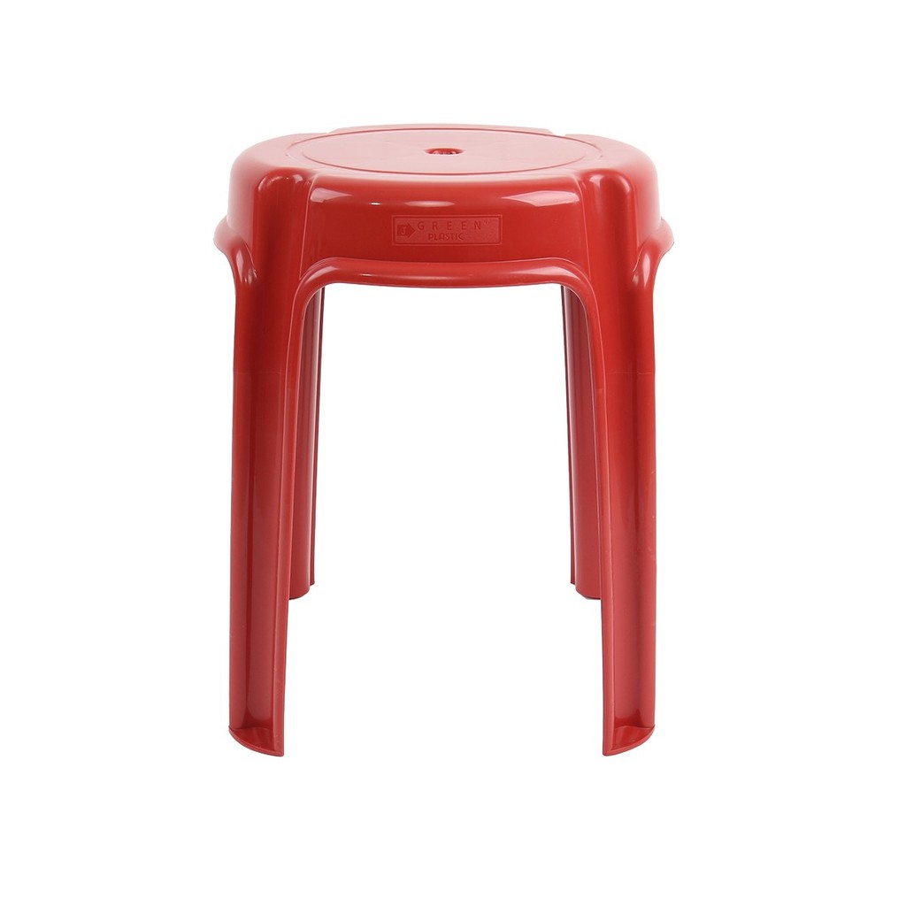 Decos เก้าอี้พลาสติกกลม รุ่น BIG J227 B สีแดง |AB|