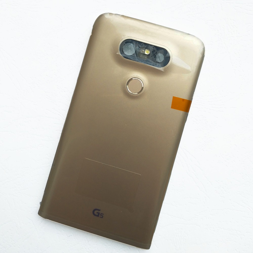 BINYEAE Rear Housing With Fingerprint Sensor Flex Cable Camera Lens For LG G5 Battery Cover Back Cas