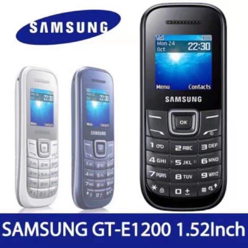 Samsung Hero GT-E1200y ใหม่แท้ จอสี มือถือปุ่มกด ซัมซุง ตัวเลขใหญ่ โทรศัพท์ซัมซุงรุ่นเก่า ลำโพงเสียงดัง ประกัน 1 ปี