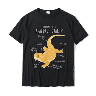 [COD]เสื้อยืด ผ้าฝ้าย พิมพ์ลาย Anatomy Of A Bearded Dragon สําหรับผู้ใหญ่S-5XL