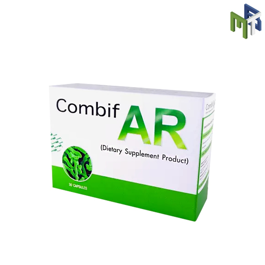 COMBIF AR 3x10's 30 แคปซูล จุลินทรีย์ โปรไบโอติกส์ ปรับลำไส้ ระบบขับถ่าย มีโปรไบโอติกส์ เพิ่มจุลินทรีย์ดี [24385]