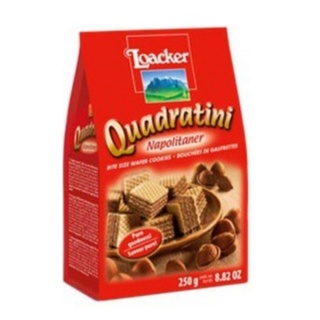 (ห่อกันกระแทก) เวเฟอร์ ล็อคเกอร์ Loacker Quadratini 250g