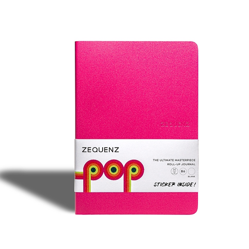 ZEQUENZ POP "Bubble Gum" สมุดโน๊ต Zequenz สีชมพู