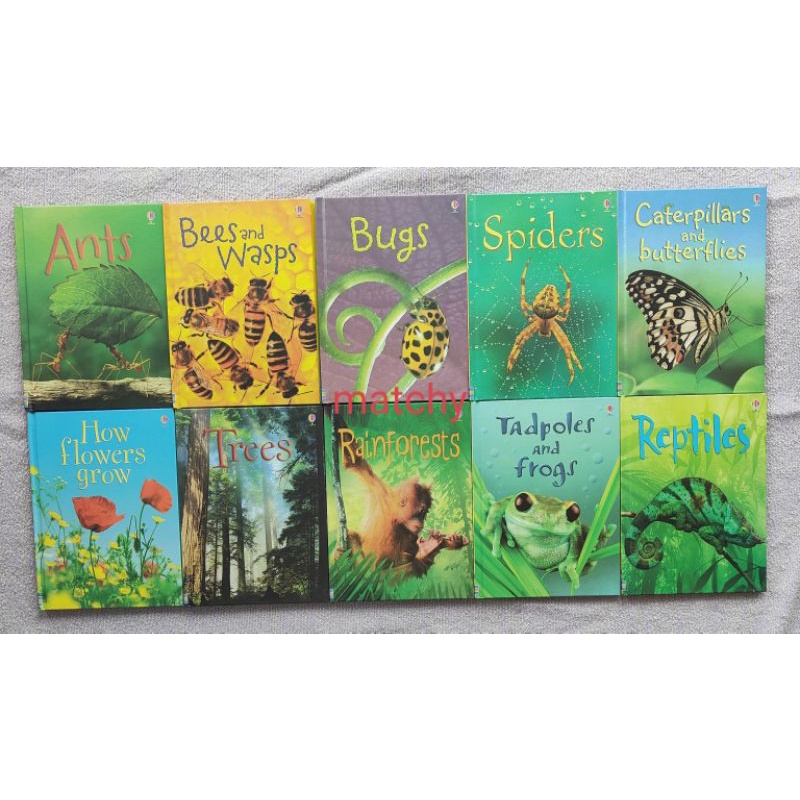 New Book Ants Bee Wasps Bugs Spiders Caterpillars Butterfly How Flowers Grow Tree Rainforests Tadpol