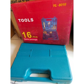 กล่องเครื่องมือช่างอเนกประสงค์ 16-Piece Household Hand Tool Kit with Toolbox