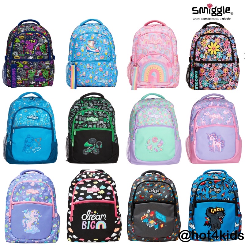 ✅ smiggle สมิกเกอร์ backpack 16”  6-12 ปี 💰จ่ายปลายทางได้💵ของแท้ 💯