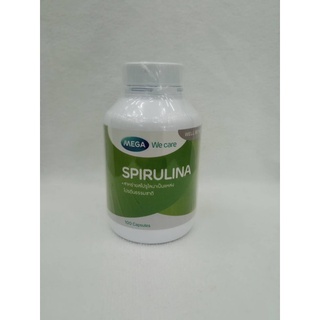 Spirulina สาหร่ายเกลียวทอง 100เม็ด Mega โปรตีนจากพืช