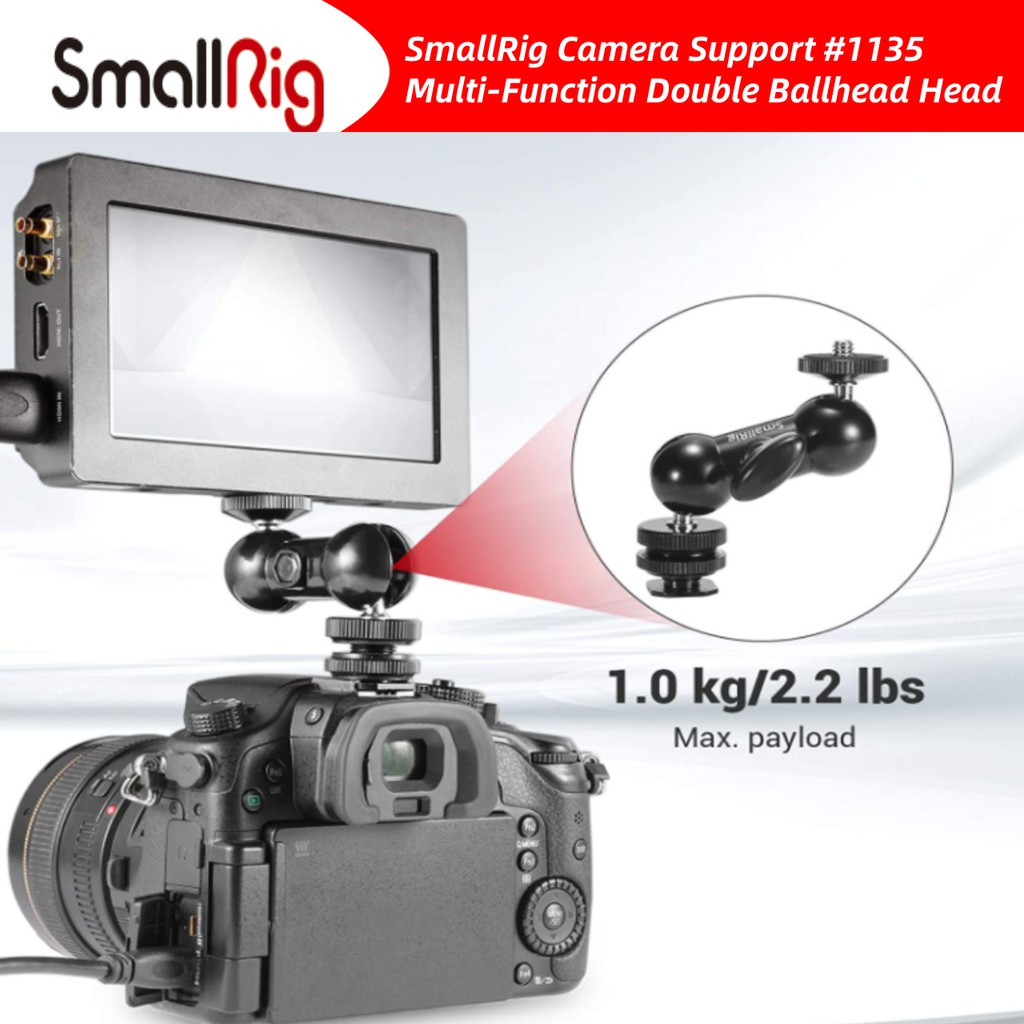 🔥ส่งไวจากไทย🔥Smallrig Double Ball Heads พร้อมสกรูสําหรับใช้ในการรองเท้า 1135