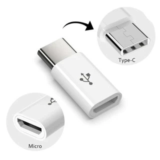 หัวแปลงจาก Micro USB เป็น Type C (มีสีขาวและดำ)