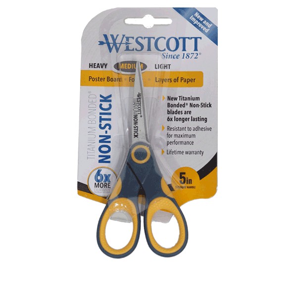 กรรไกร Westcott รุ่นไททาเนียมนอนสติ๊ก 5 นิ้ว # 14881