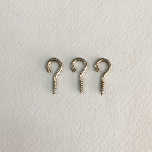 ตะขอ เล็ก จิ๋ว เปิด DIY สีโครเมียม ขนาด 3/8” จำนวน 144 ตัว