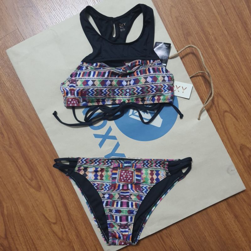 ของแท้...ชุดว่ายน้ำบิกินี่ Roxy ผ้าโพลีเอสเตอร์นุ่ม - รูปที่ 2