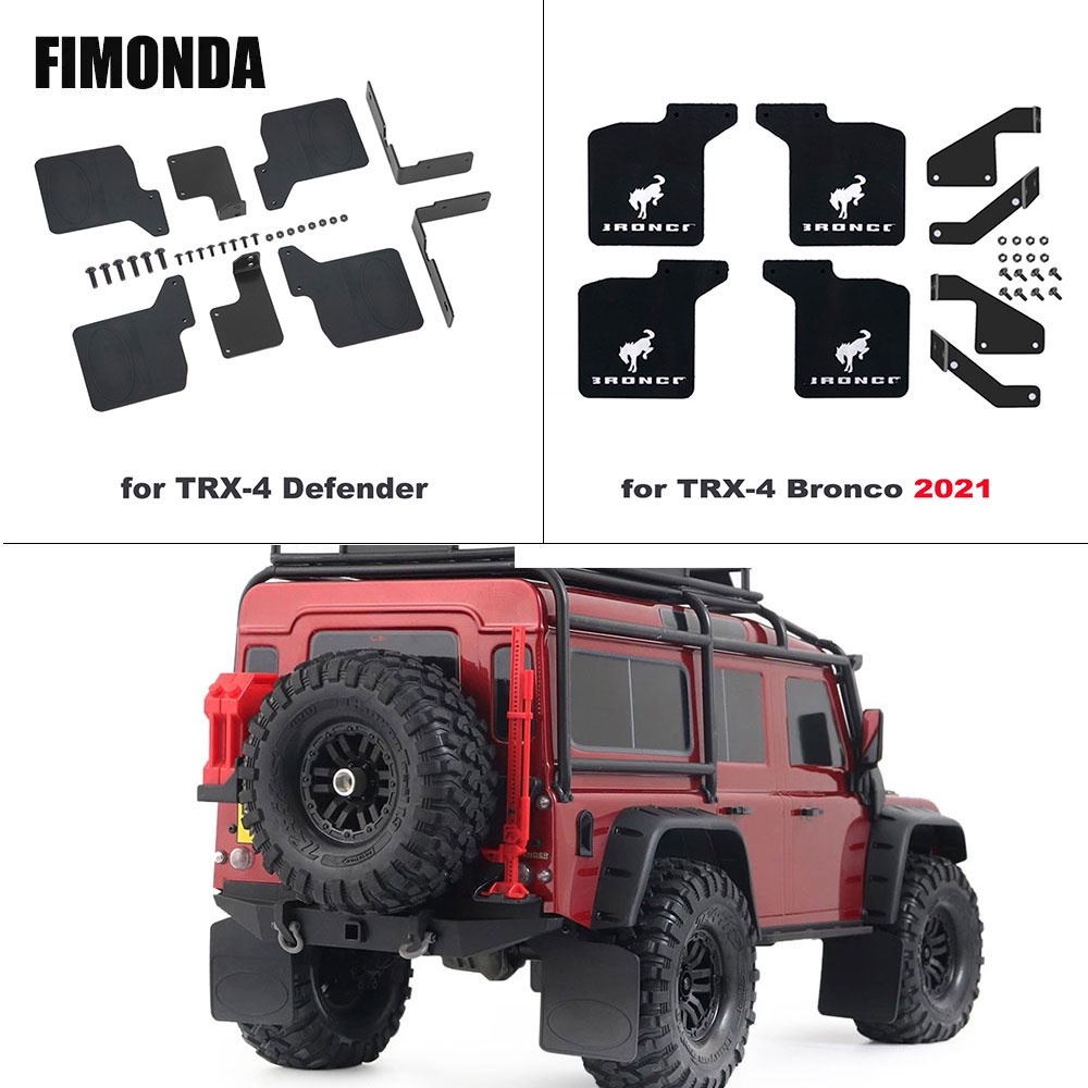 บังโคลนหน้า และหลัง TRX4 พร้อมตัวยึด สําหรับรถบังคับ Traxxas Trx-4 Defender Ford Brnoco