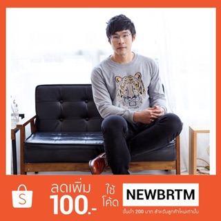 เสื้อแขนยาว Sweater ปัก ลายเสือ ผ้านุ่ม COTTON 100%