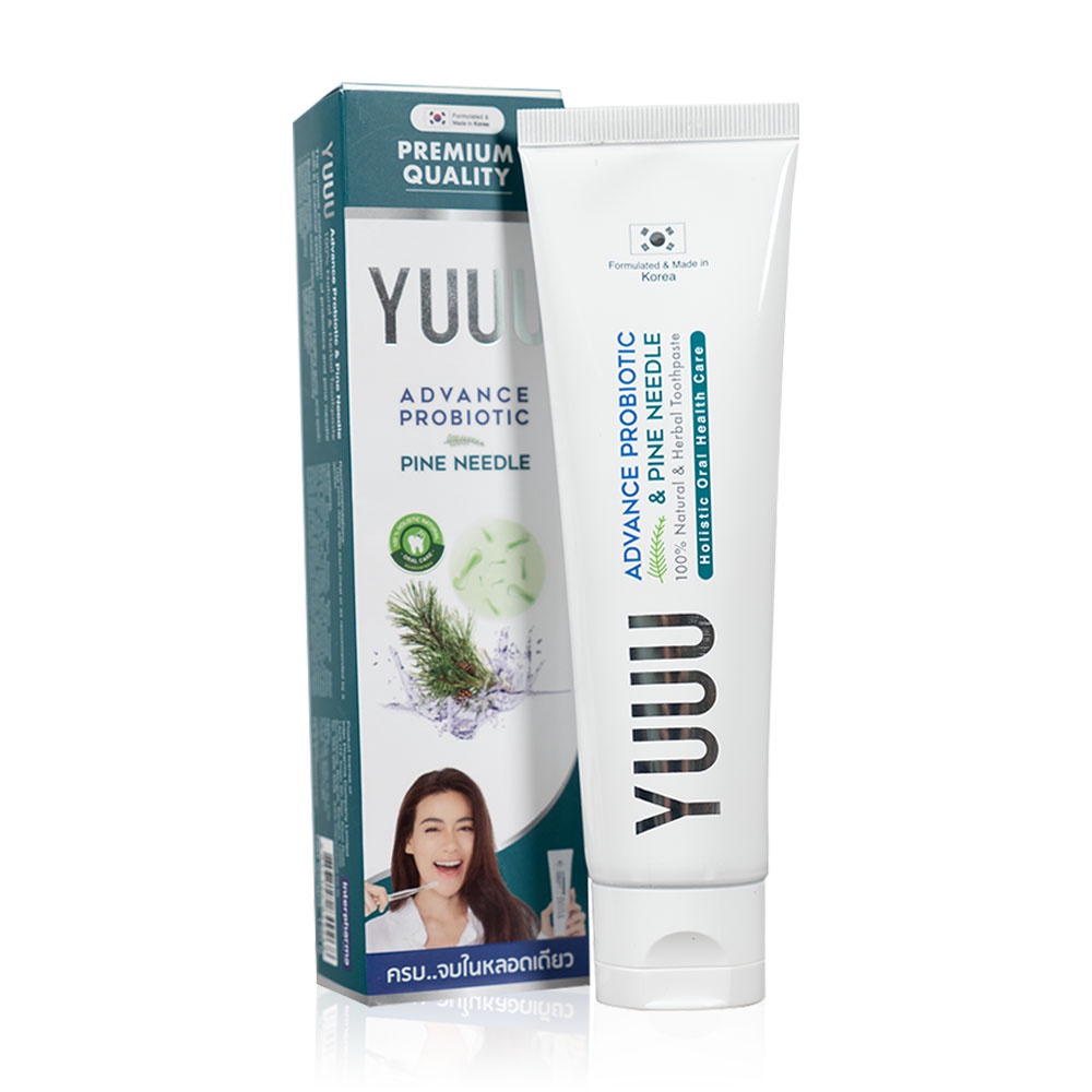 Interpharma YUUU Toothpaste ยาสีฟัน สารสกัดโปรไบโอติก ระงับกลิ่นปาก ป้องกันฟันผุ ขนาด 120 กรัม