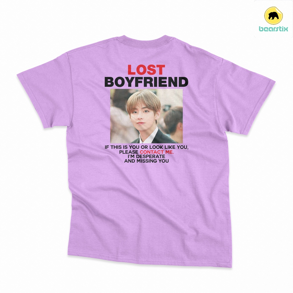 BEARSTIX - เสื้อยืด BTS LOST BOYFRIEND - เสื้อยืด V BTS - เสื้อยืด BTS ARMY - เสื้อยืด K POP - เสื้อ