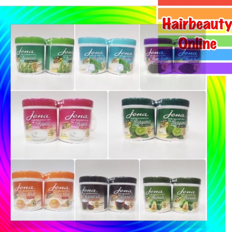 แพ็คคู่ใหญ่ 1000+1000มล #จีน่า #แฮร์ #ทรีทเมนท์ แว็กซ์  #Jena Hair Treatment Wax