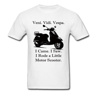 คอลูกเรือVeni Vidi Vespa! Gildan เสื้อยืดคอกลม ผ้าฝ้าย 100% พิมพ์ลาย I Came I Saw I Conquered สีดํา สีขาว สําหรับผู้ชายS