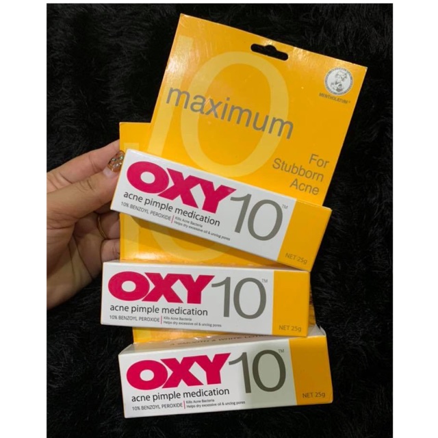 พร้อมส่ง ✔️ ✔️ 🌈OXY10 (25g) by Mentholatum ครีมแต้มสิวทรงประสิทธิภาพ ( EXP 2027)
