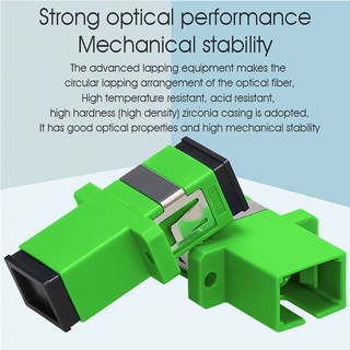 300PCS SC/APC Single Mode Optical Fiber Connector Flange Head Coupler Square joint Adapter