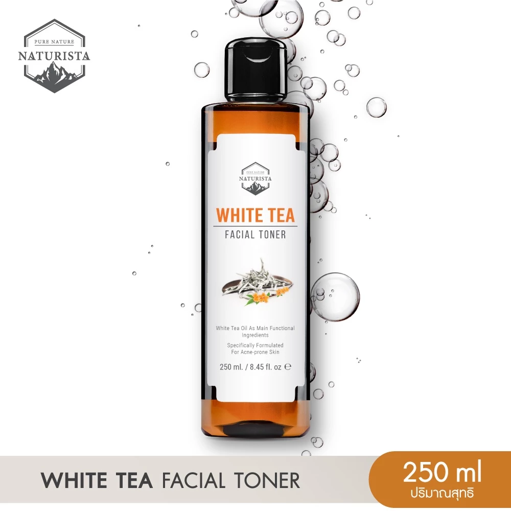Naturista โทนเนอร์ชาขาว ลดเลือนริ้วรอย และจุดด่างดำ White Tea Facial Toner 250ml