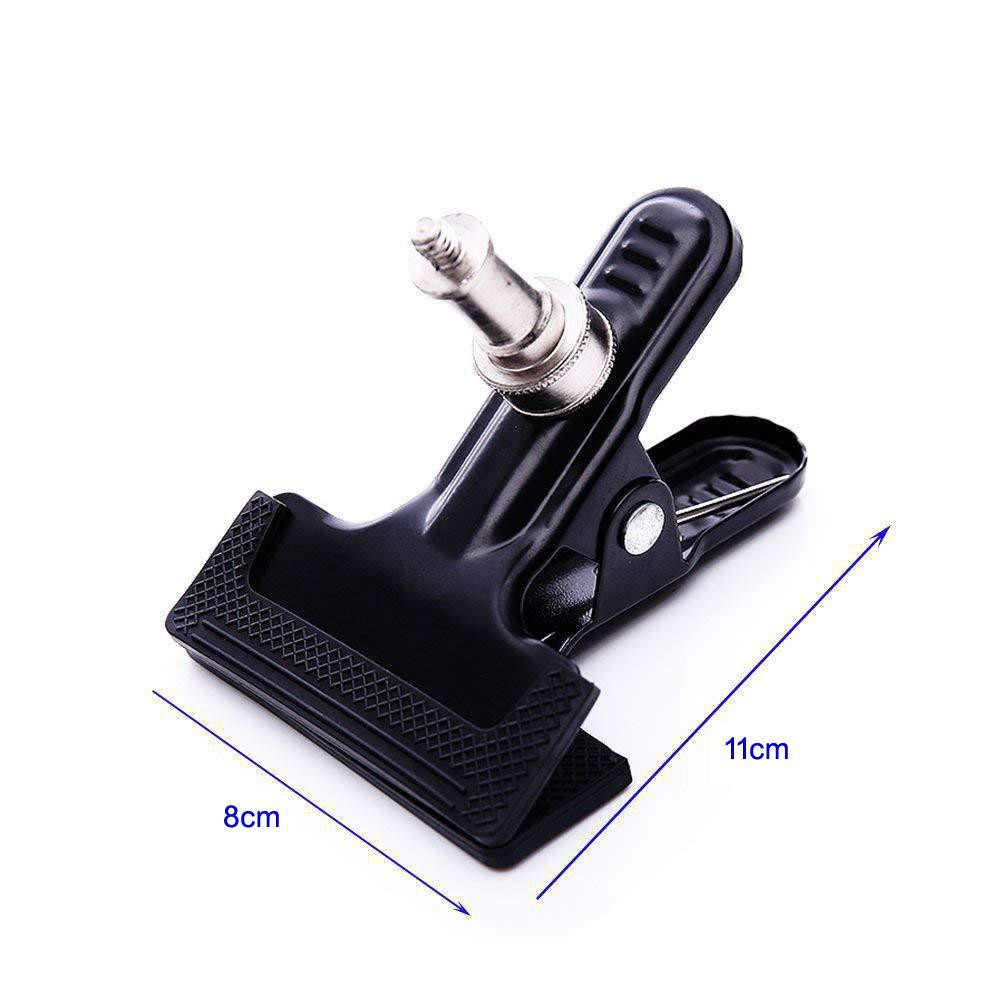 Photo Studio โลหะหนักสปริงหนีบฉากหลังคลิปด้วยสกรู 1/4นิ้ว  -Photo Studio Metal Spring Clamp Backdrop Clip with 1/4" scre
