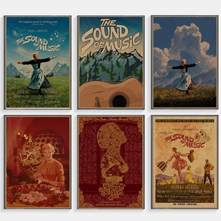 โปสเตอร์ลาย American Drama The Sound Of Music สําหรับตกแต่งผนังบ้าน