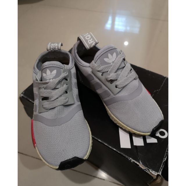 💢New💢 Adidas nmd สีเทา รองเท้าเด็ก