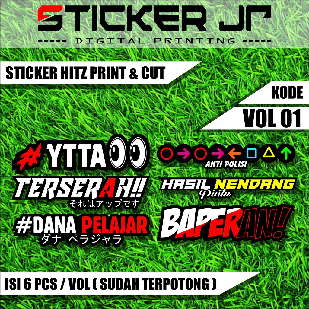 Sticker Print cut Sticker Pack Racing Motorcycle Sticker Racing Viral Sticker ขายส่ง JP