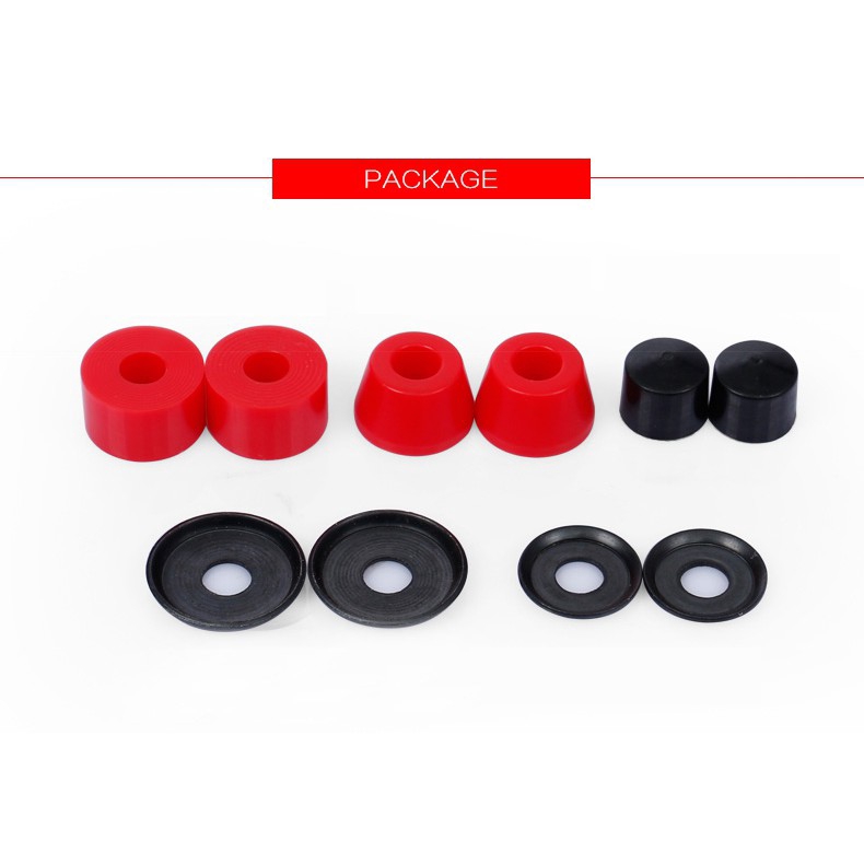 ชุดบูช SURF SKATE BUSHING สเก็ตบอร์ด New PU Skateboard Truck SHR Springs Set 88A SHR80%