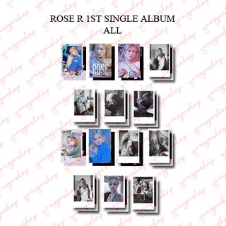 (พร้อมส่ง) Blackpink ROSE R ON THE GONE PHOTOCARD UNOFFICIAL FANMADE BPIN PINK BLACK JISOO Lisoo