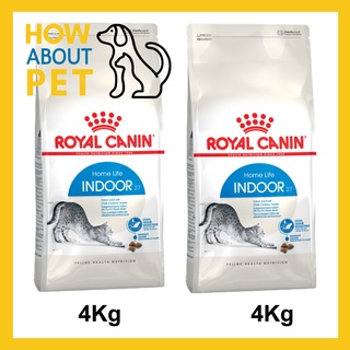 อาหารแมว Royal Canin HomeLife Indoor Adult Cat Food 4 Kg (2bag) รอยัลคานิน อาหารแมว สำหรับแมว อายุ1ปีขึ้นไป เลี้ยงในบ้าน