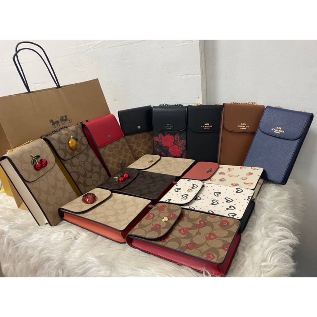 F.A ว่าแท้100% COACH 39955 72996 73486 76357 ใหม่ตรา / ถุงโซ่ / กระเป๋าโทรศัพท์มือถือ / IPHONE